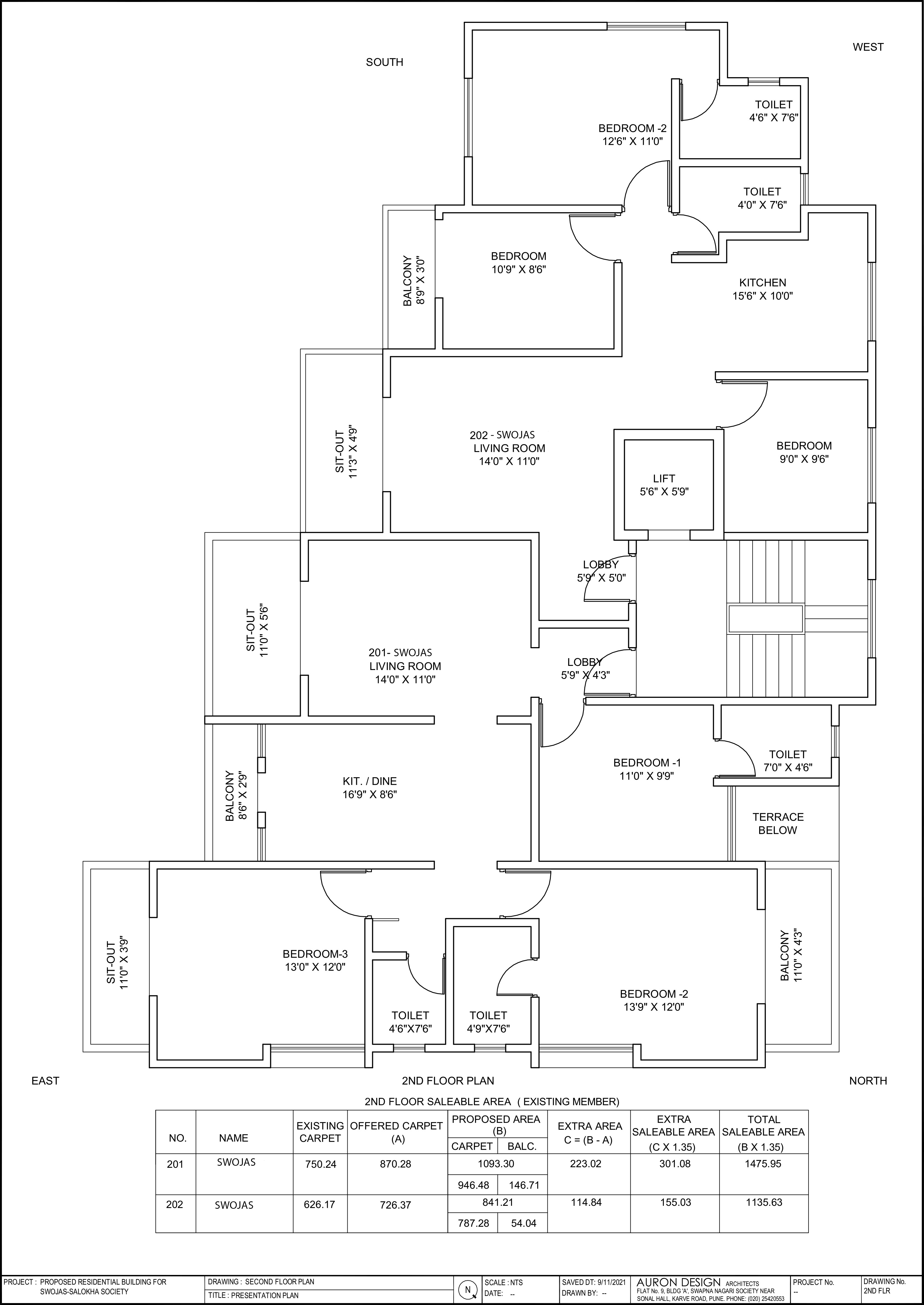 Swojas Nakshatra: 2nd Floor Plan