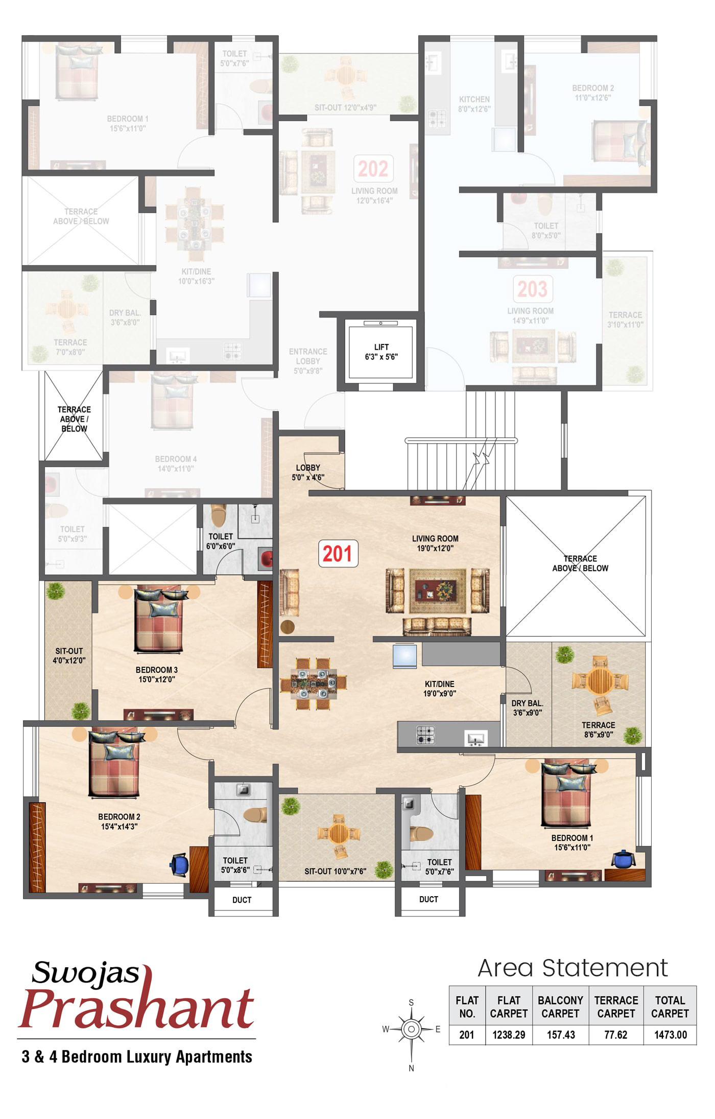 Swojas prashant: 2nd Floor Plan