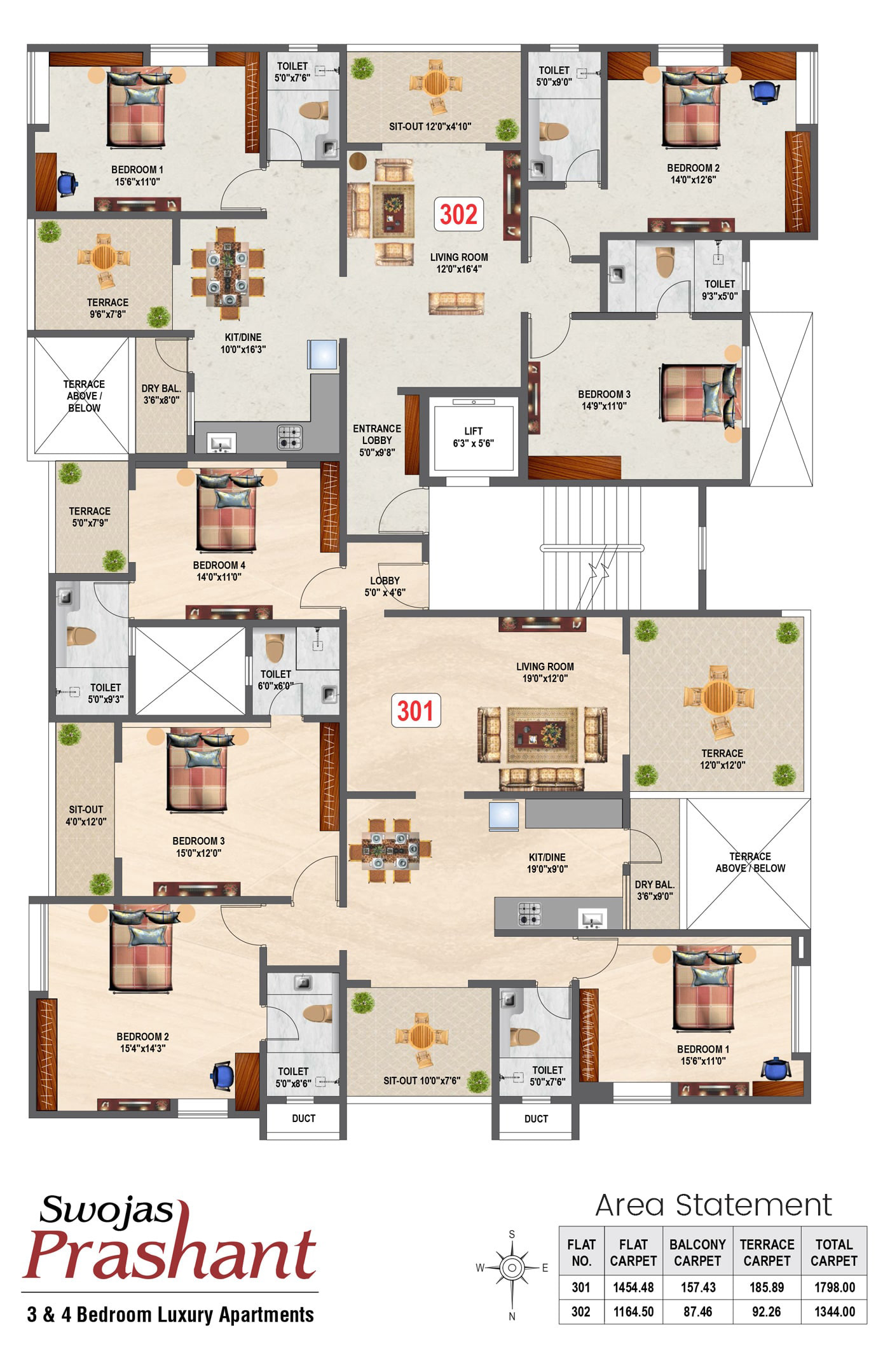 Swojas prashant: 3rd Floor Plan